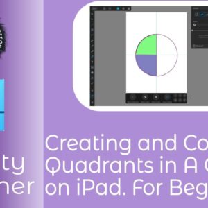 Creating and Colouring Quadrants in A Circle in Affinity Designer on iPad