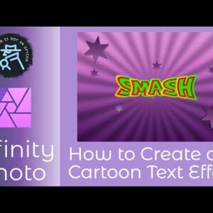 How to Create a Cartoon Text Effect in Affinity Photo