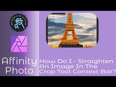 How Do I - Straighten An Image In Affinity Photo On iPad