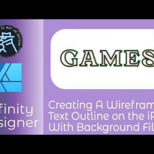 How To Create A Wireframe Text Outline Quickly & Easily on The iPad