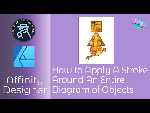 How To Apply A Stroke Around An Entire Design in Affinity Designer